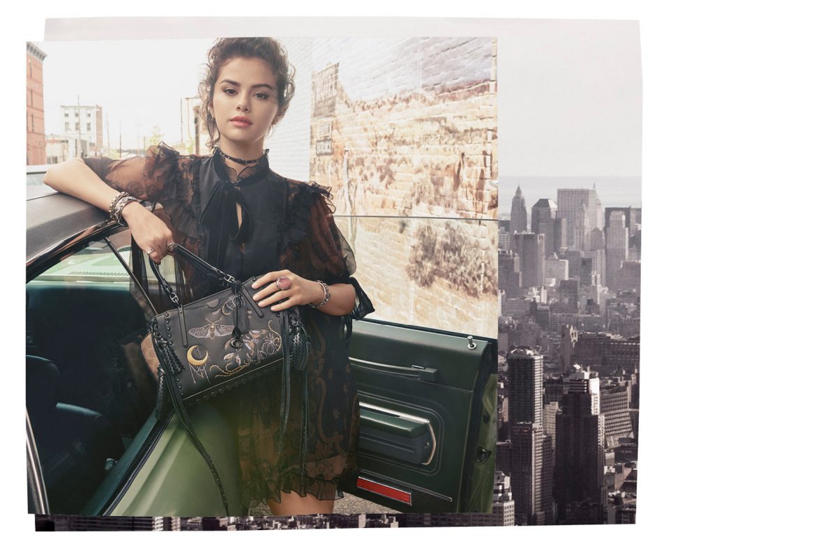 Coach ရဲ႕ Fall 2018 campaign မွာပါဝင္ခဲ့တဲ့ Selena Gomez 