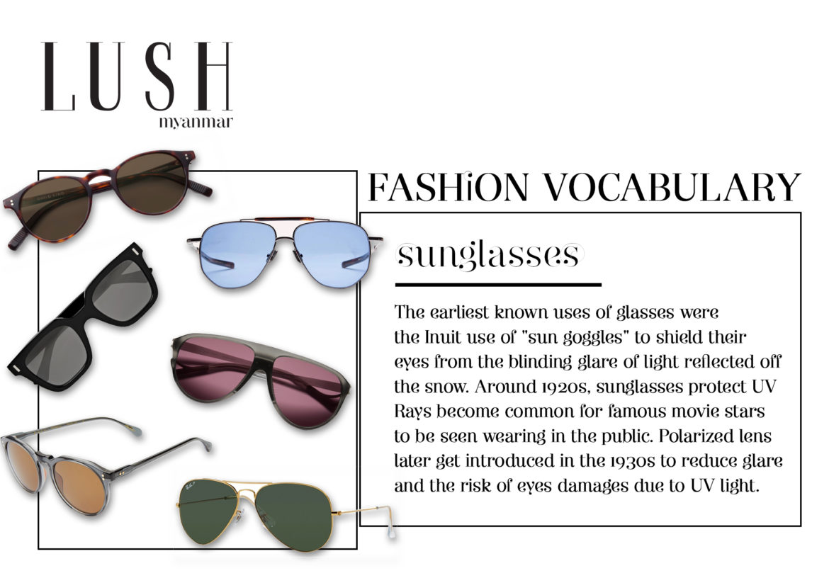 Sunglasses – Fashion Vocabulary