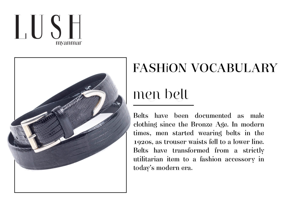 Men Belt – Fashion Vocabulary