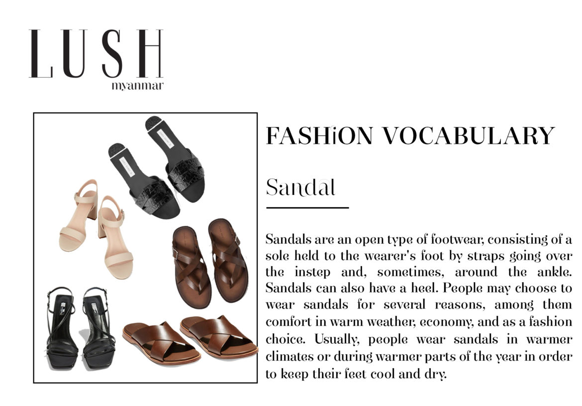 Sandal – Fashion Vocabulary