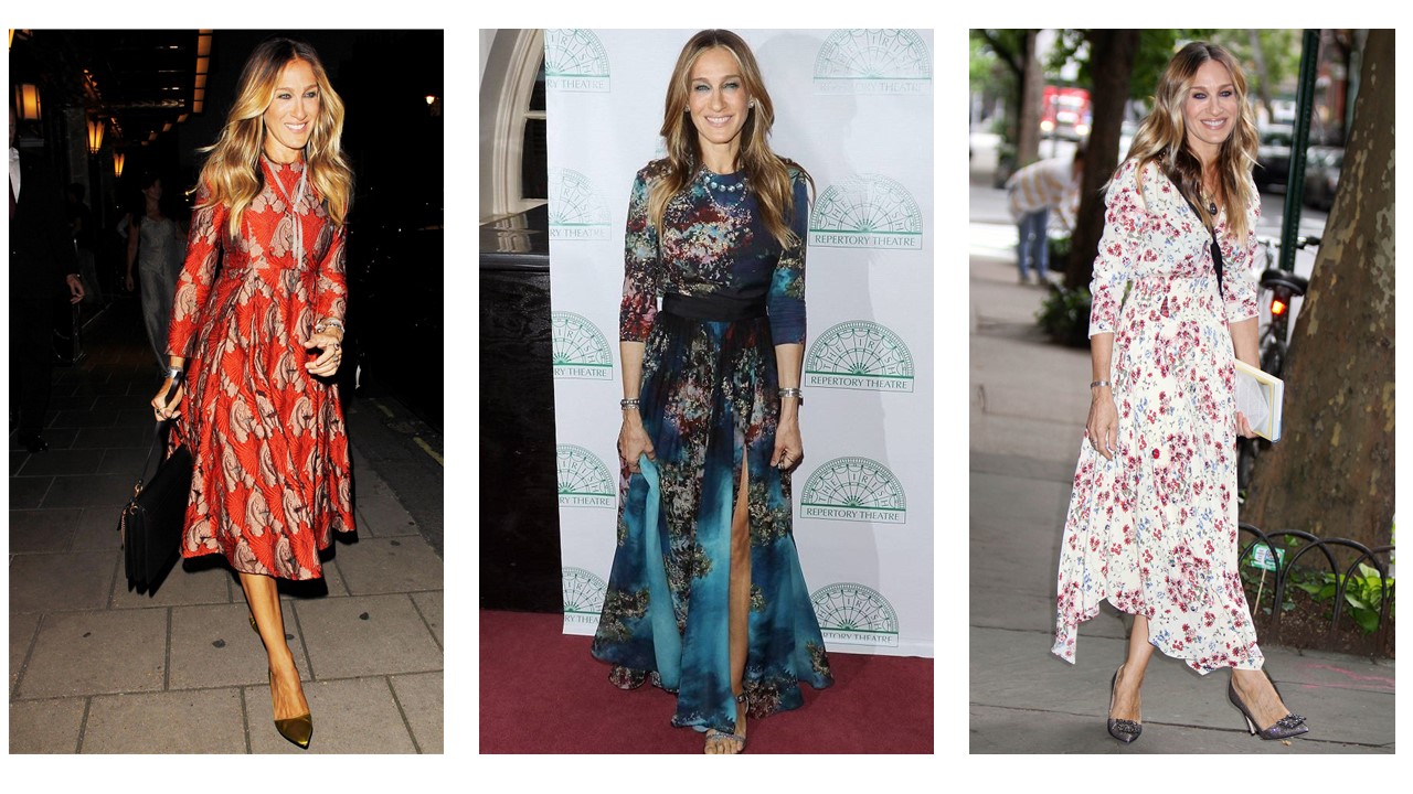 Sarah Jessica Parker with Chic Maxi Dress 