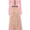 Pink Silk Dress with Detectable Overlay Skirt - Image 2